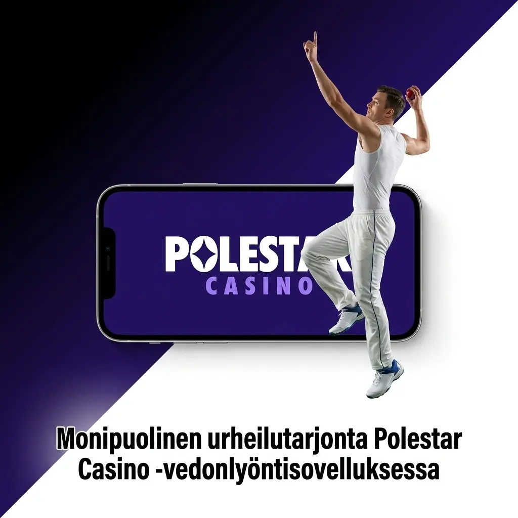Polestar Casino -vedonlyöntisovelluksen urheilutarjonta: jalkapallo, jääkiekko, tennis, esports ja muut lajit