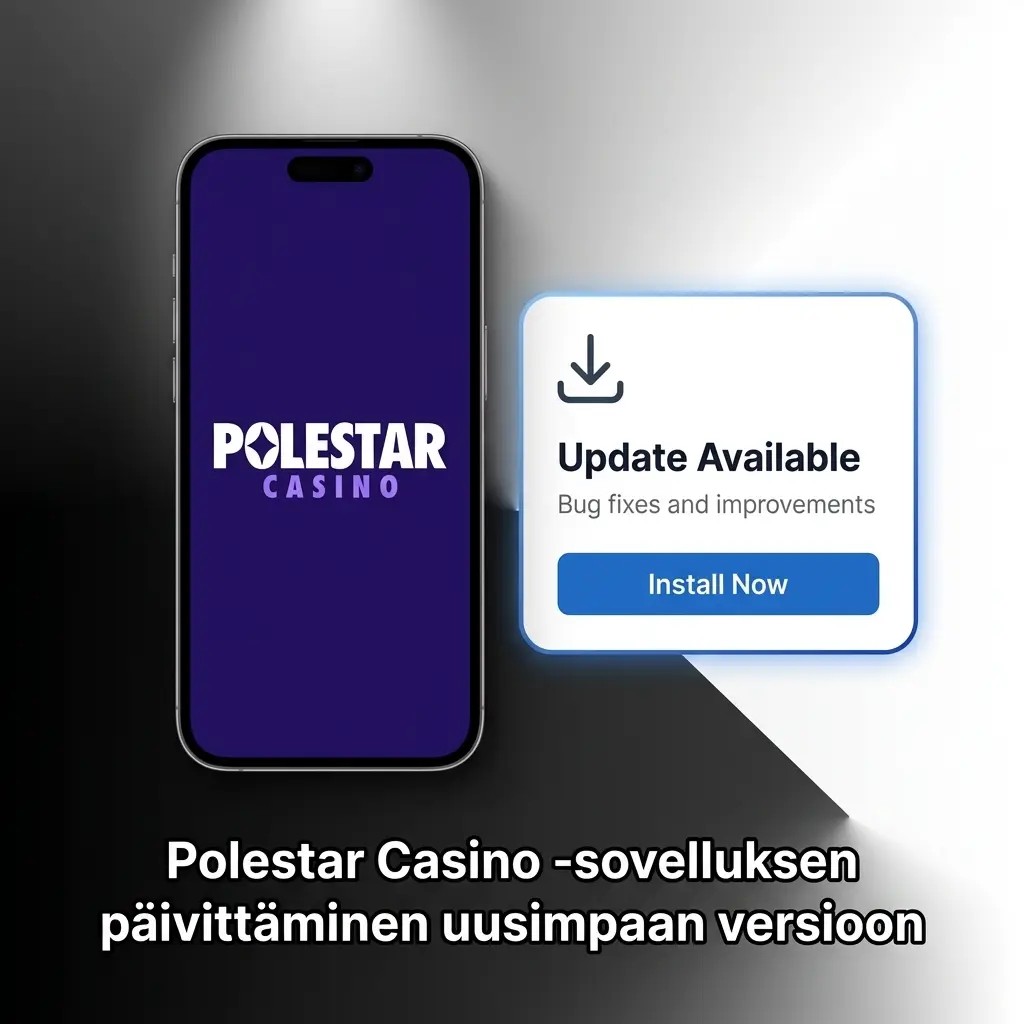 Polestar Casino -sovellus päivittyy automaattisesti verkossa, aina uusin versio käytössä ilman manuaalisia toimenpiteitä.