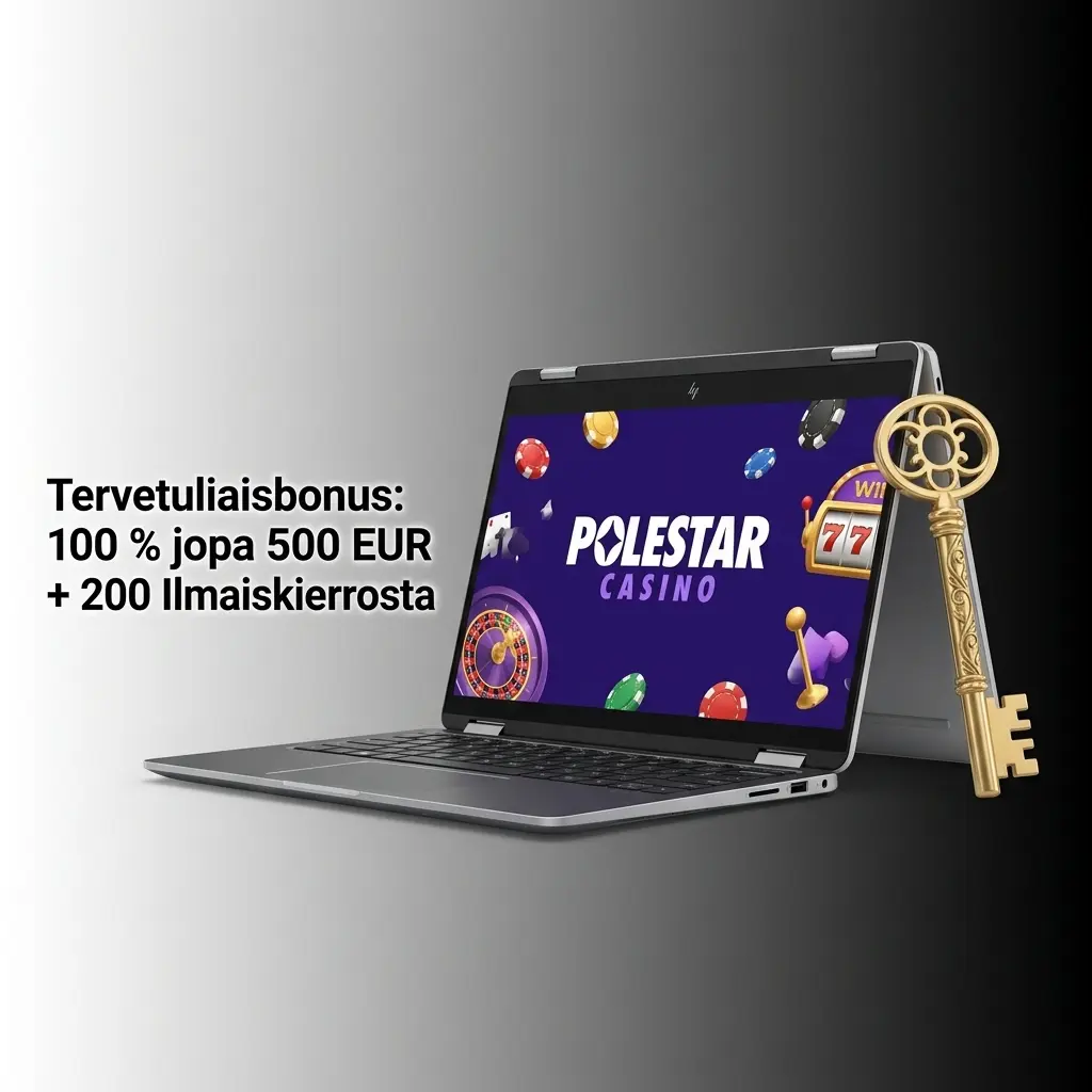 Tervetuliaisbonus 100% jopa 500 EUR ja 200 ilmaiskierrosta uusille pelaajille kasinolla
