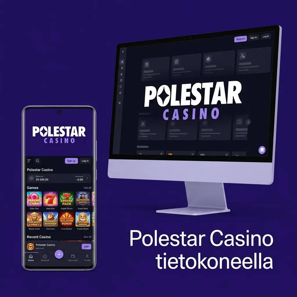Polestar Casino tietokoneella – pelaa selaimella ilman asennusta Windows ja macOS
