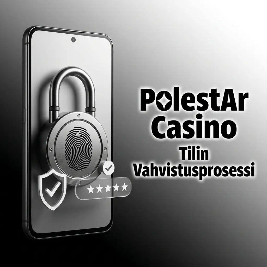 Polestar Casinon tilin vahvistusprosessi: henkilöllisyys, osoite ja maksutapa vaaditaan nostoja varten.